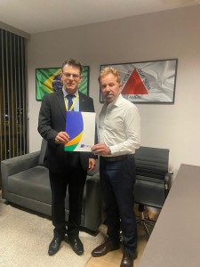 Presidente da CNDL, José César da Costa, e Deputado Luiz Fernando (PSD/MG)