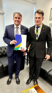 Presidente da CNDL, José César da Costa, e Senador Efraim Filho (UNIÃO/PE)
